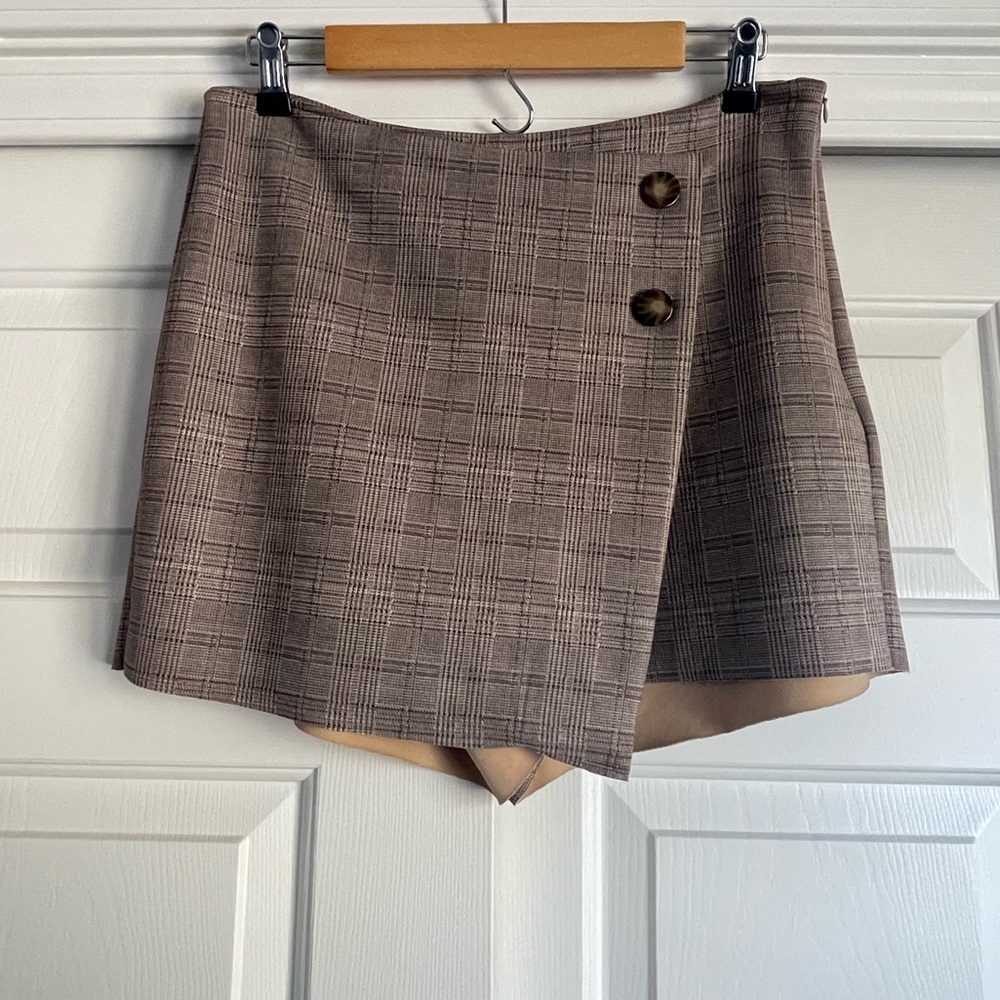 Zara plaid skort